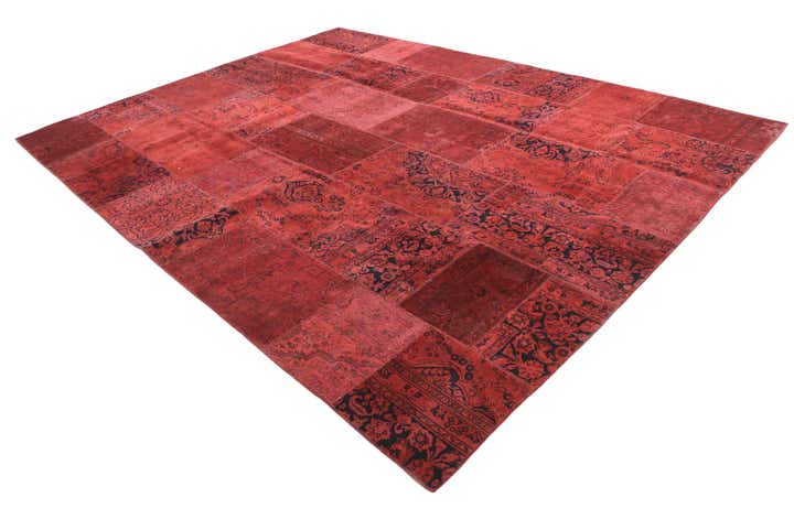 10' x 13' 1 Hand Knotted Ultra Vintage Persian Wool Rug
