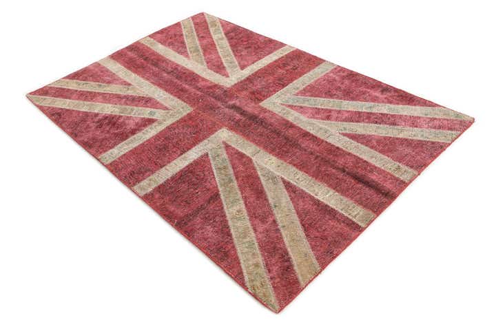 4' x 5' 10 Hand Knotted Ultra Vintage Persian Wool Rug