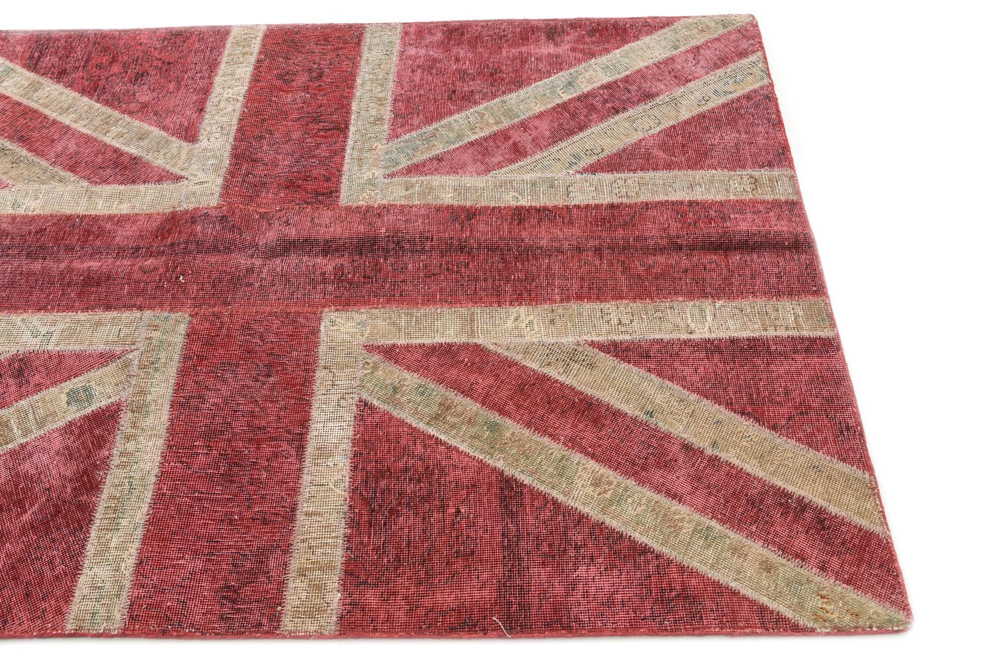 4' x 5' 10 Hand Knotted Ultra Vintage Persian Wool Rug