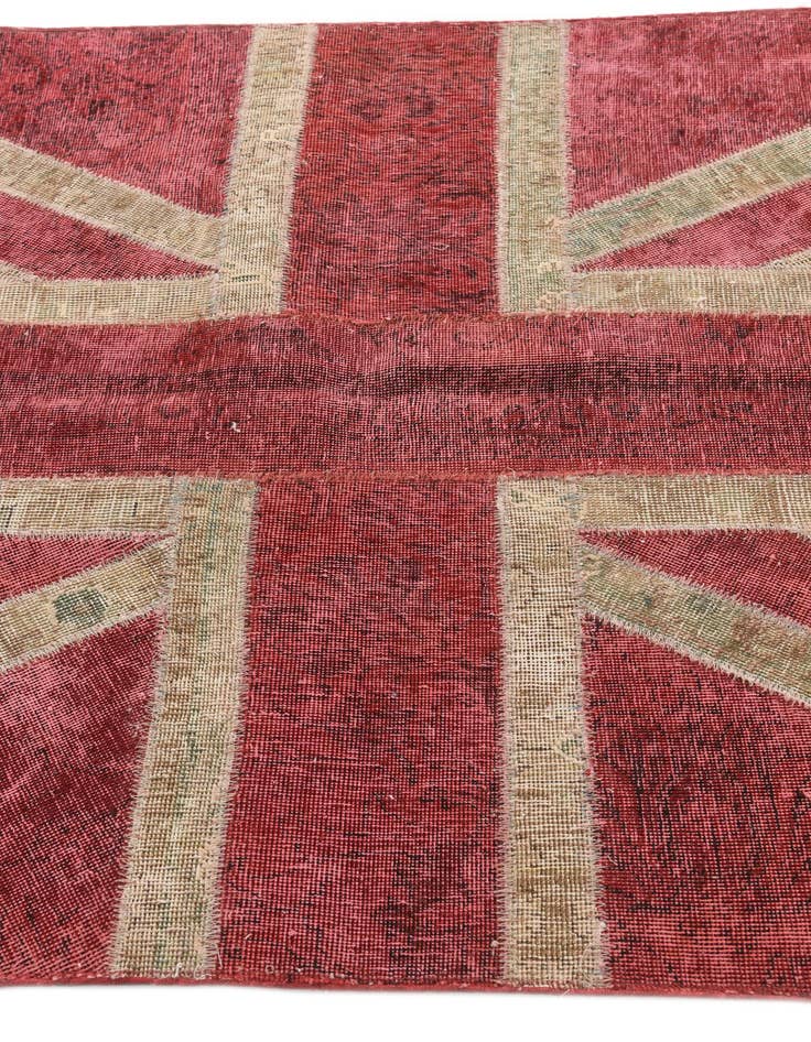 Detail image of 4' x 5' 10  Hand Knotted Ultra Vintage Persian Wool Rug