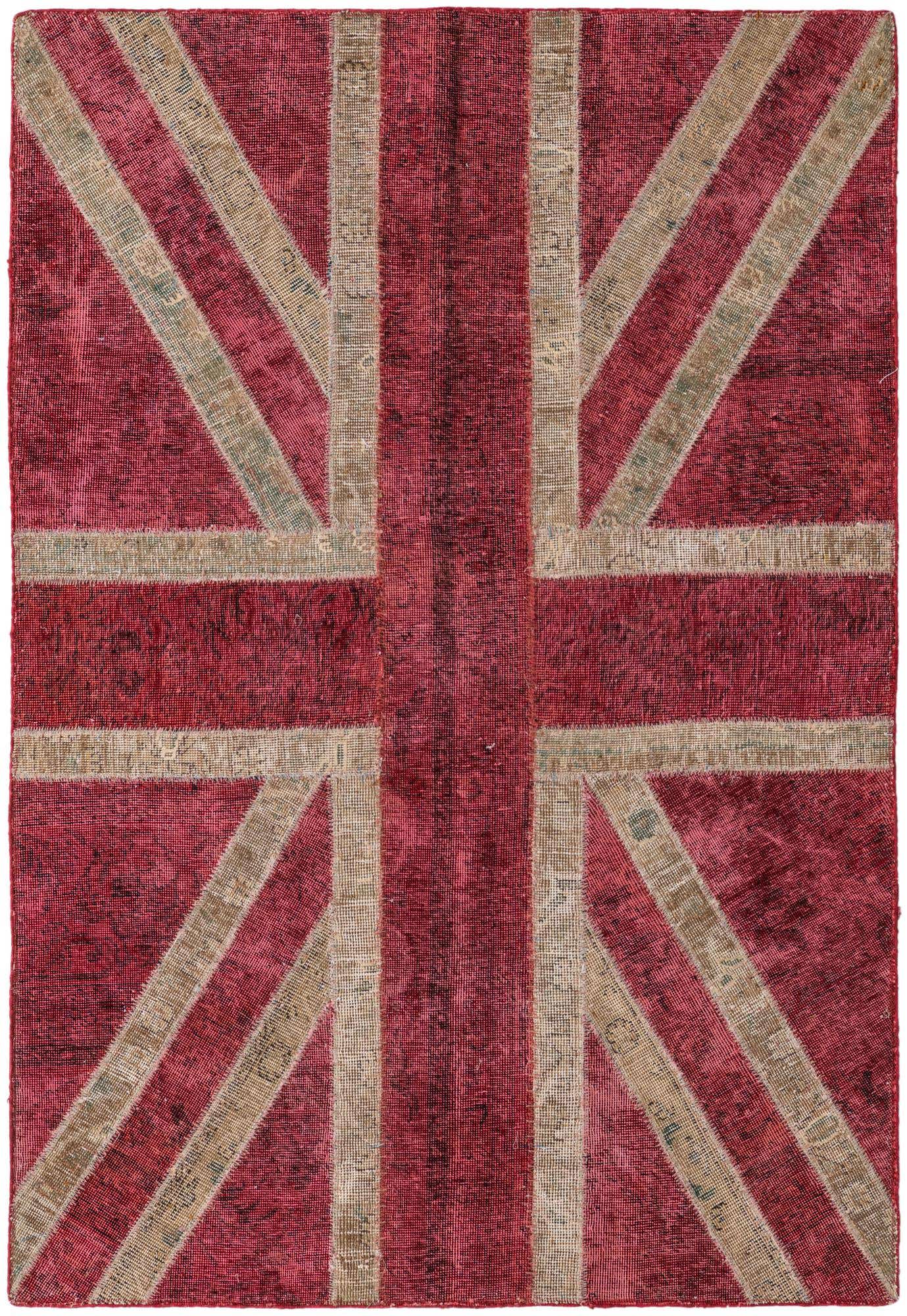 4' x 5' 10 Hand Knotted Ultra Vintage Persian Wool Rug