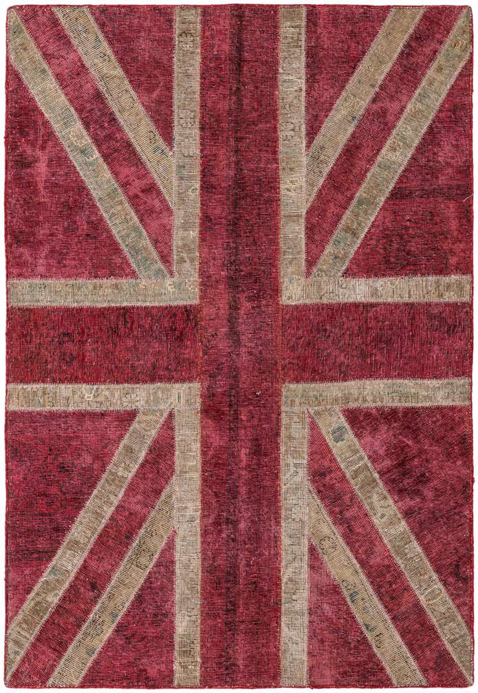 4' x 5' 10 Hand Knotted Ultra Vintage Persian Wool Rug