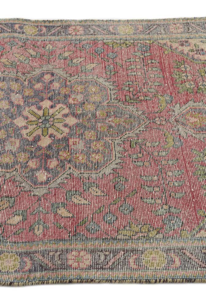 3' 2 x 5' 1 Hand Knotted Ultra Vintage Persian Wool Rug
