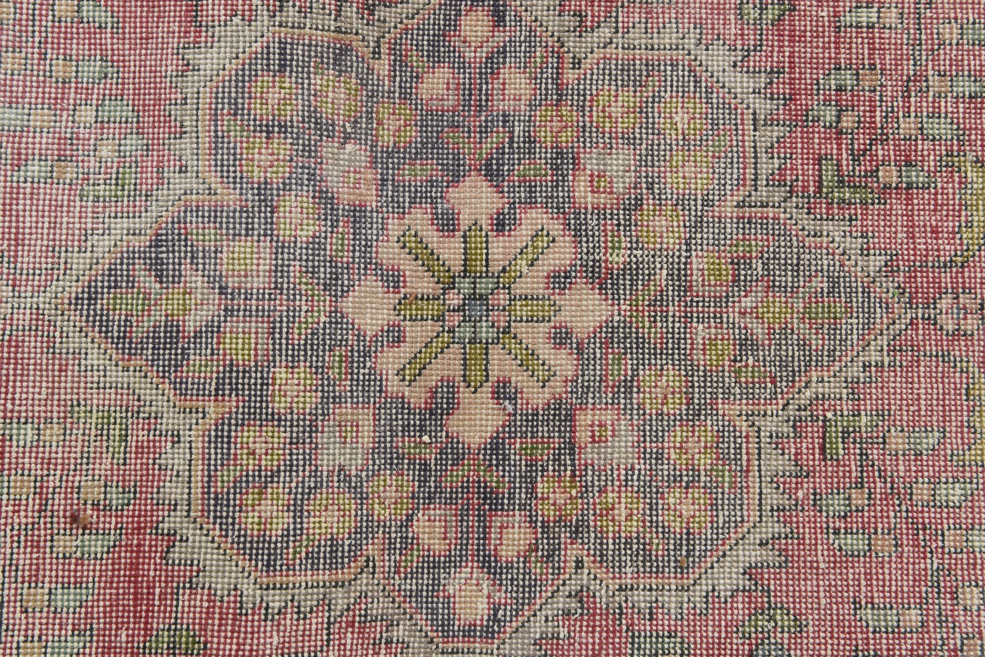 3' 2 x 5' 1 Hand Knotted Ultra Vintage Persian Wool Rug