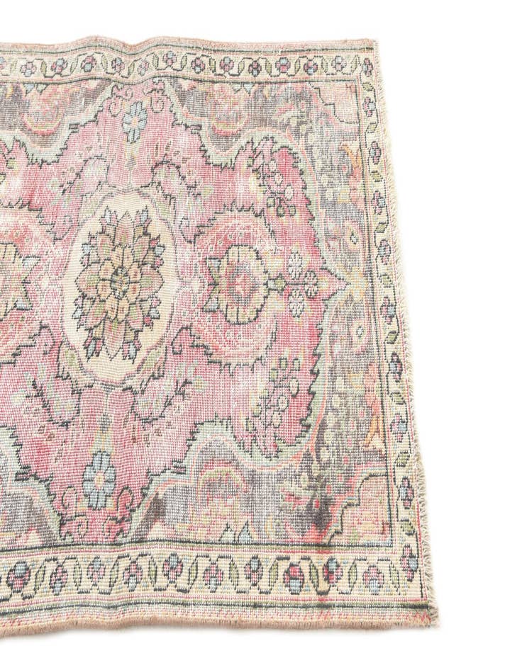 Detail image of 3' 2 x 4' 7  Hand Knotted Ultra Vintage Persian Wool Rug