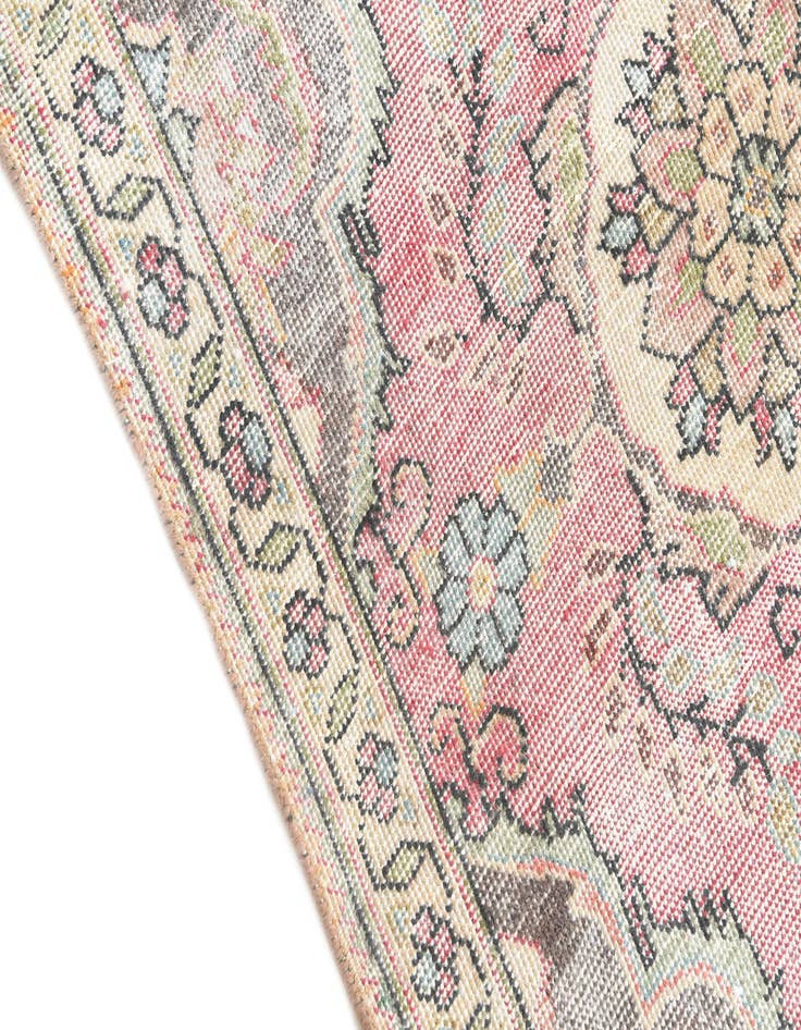 Detail image of 3' 2 x 4' 7  Hand Knotted Ultra Vintage Persian Wool Rug