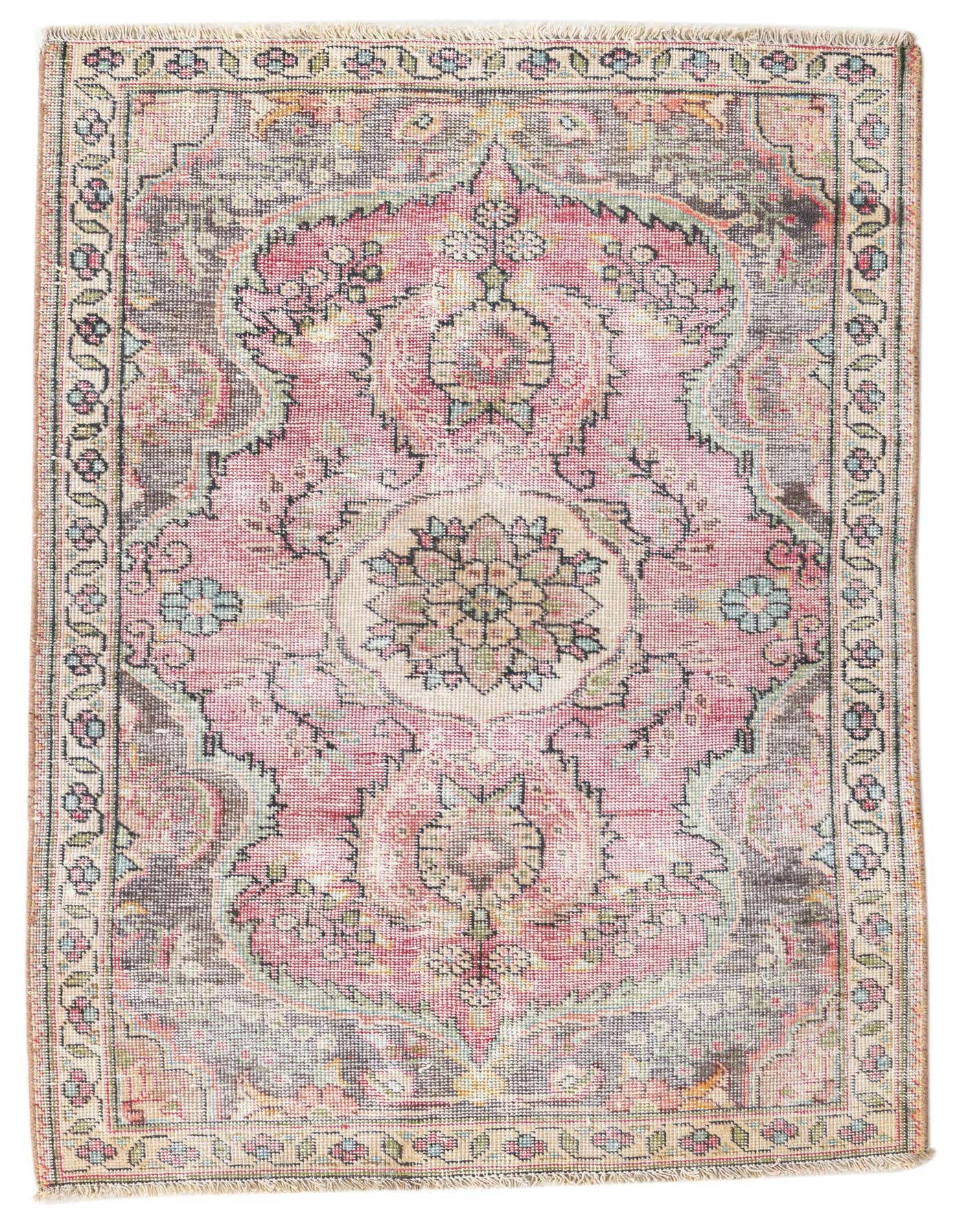 Primary image 3' 2 x 4' 7  Hand Knotted Ultra Vintage Persian Wool Rug