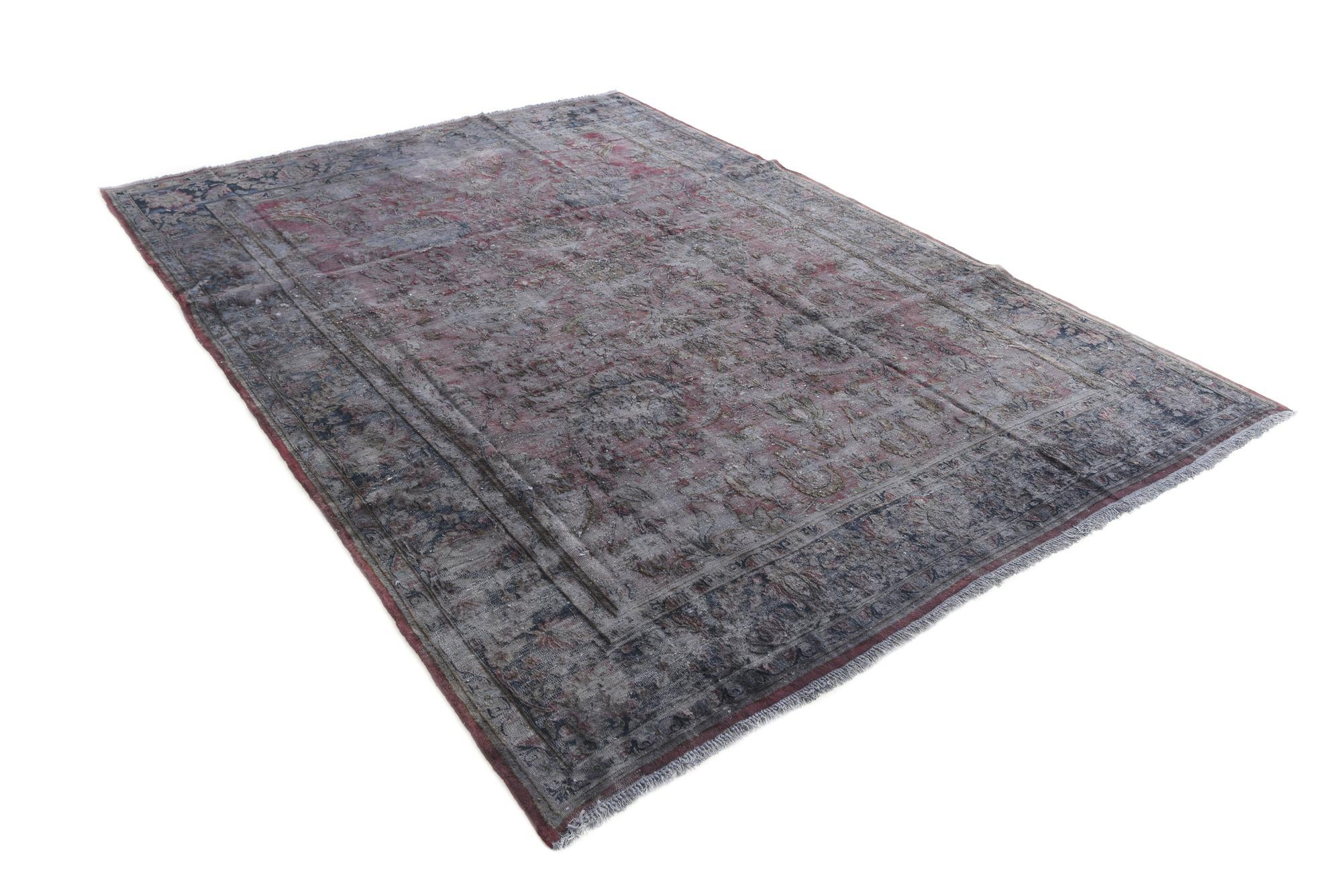 7' 10 x 10' 10 Hand Knotted Ultra Vintage Persian Wool Rug