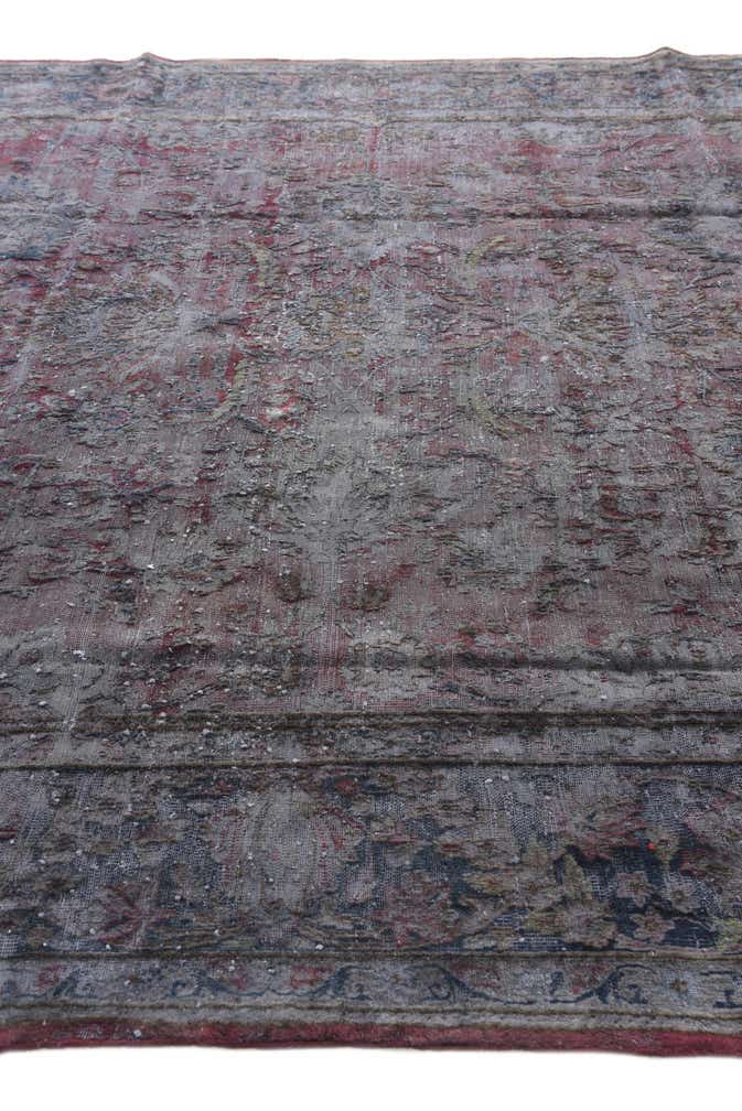 7' 10 x 10' 10 Hand Knotted Ultra Vintage Persian Wool Rug