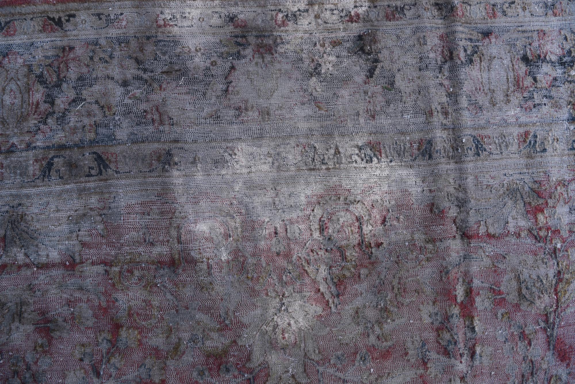 7' 10 x 10' 10 Hand Knotted Ultra Vintage Persian Wool Rug