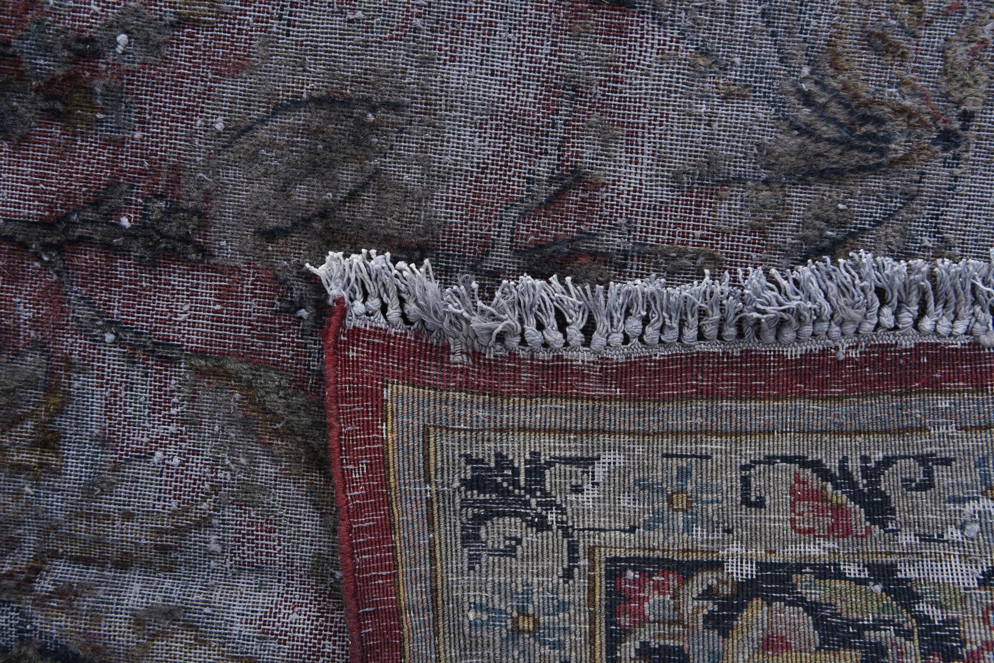 7' 10 x 10' 10 Hand Knotted Ultra Vintage Persian Wool Rug