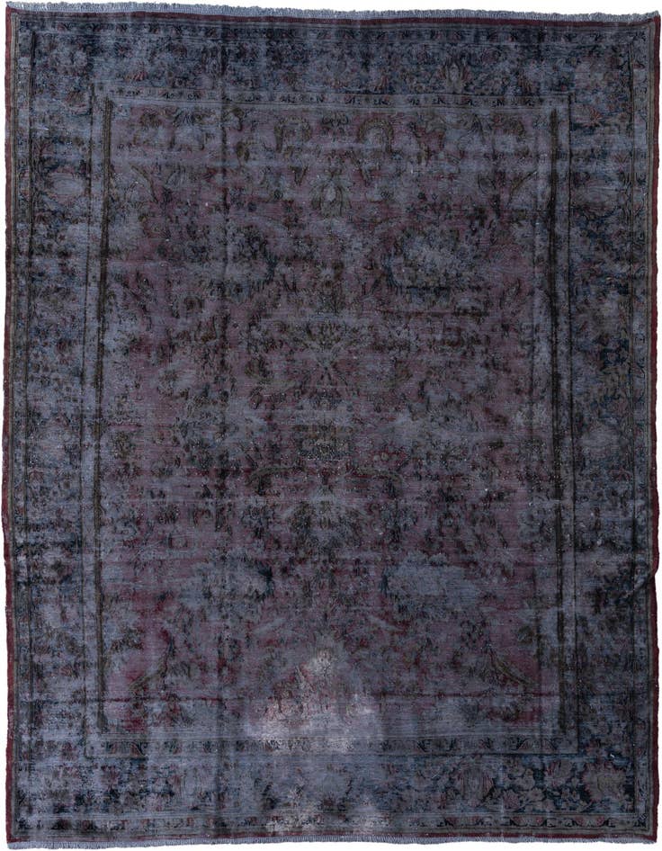 Detail image of 7' 10 x 10' 10 Hand Knotted Ultra Vintage Persian Wool Rug
