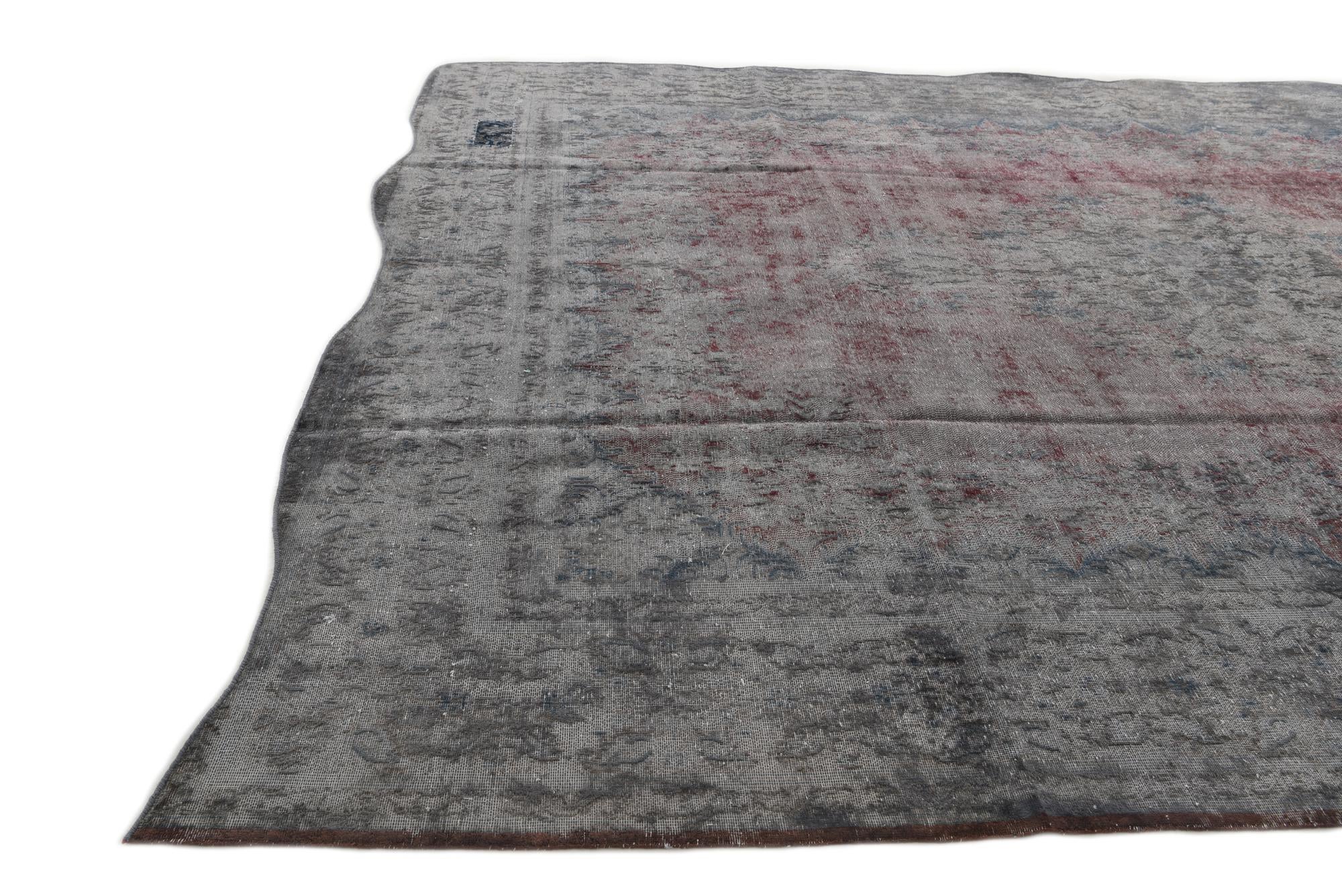 9' 5 x 12' 10 Hand Knotted Ultra Vintage Persian Wool Rug