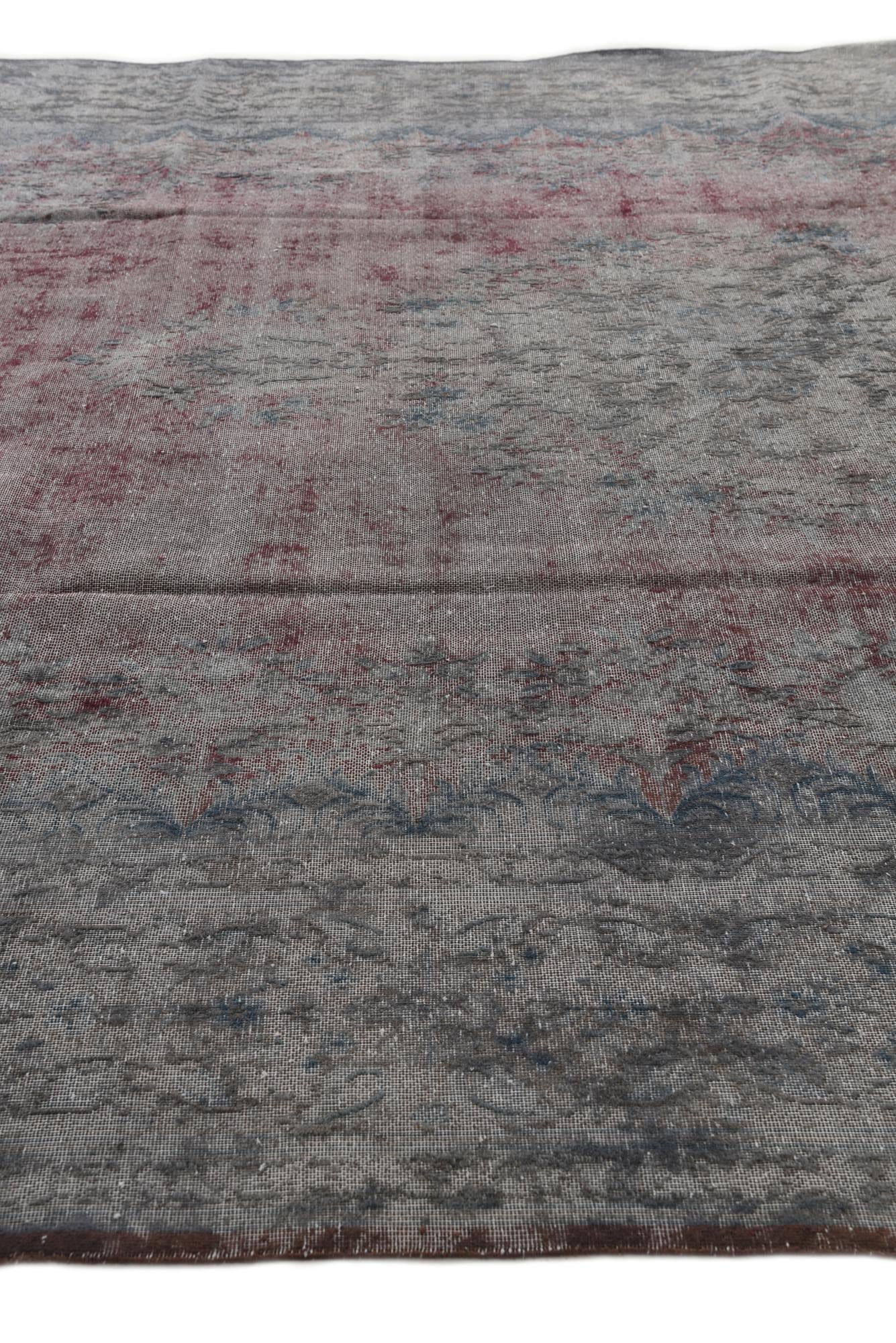 9' 5 x 12' 10 Hand Knotted Ultra Vintage Persian Wool Rug