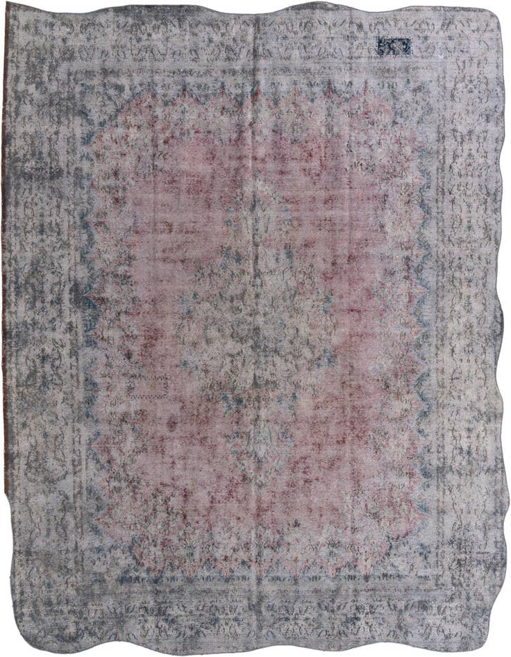 Detail image of 9' 5 x 12' 10 Hand Knotted Ultra Vintage Persian Wool Rug