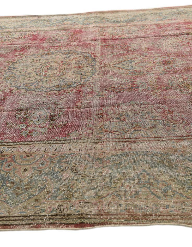 Detail image of 9' 4 x 12' 6  Hand Knotted Ultra Vintage Persian Wool Rug