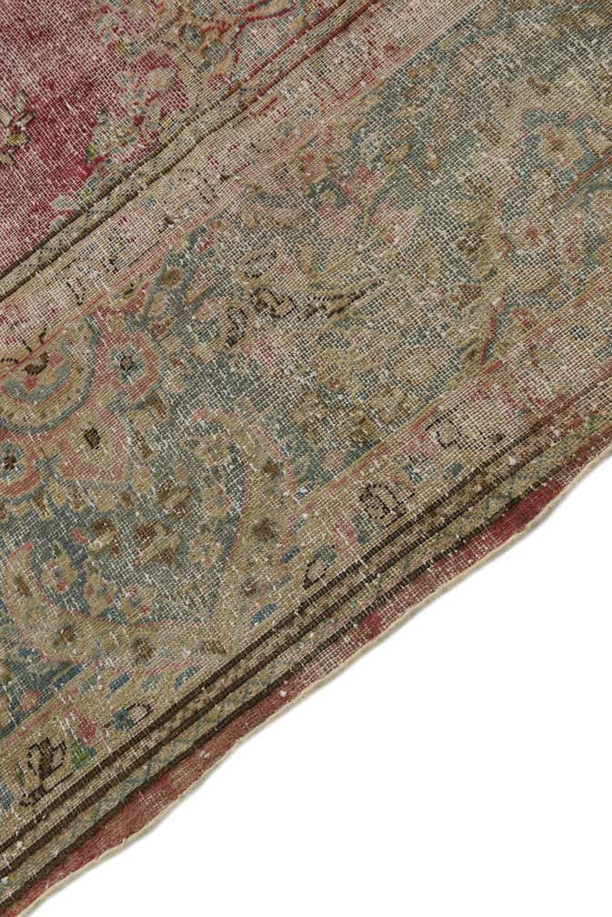 9' 4 x 12' 6 Hand Knotted Ultra Vintage Persian Wool Rug