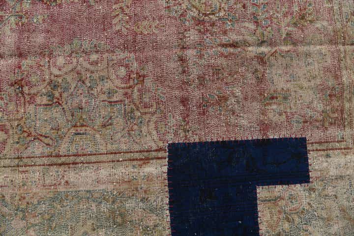 9' 4 x 12' 6 Hand Knotted Ultra Vintage Persian Wool Rug