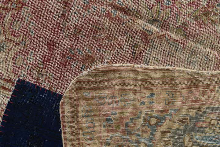 9' 4 x 12' 6 Hand Knotted Ultra Vintage Persian Wool Rug