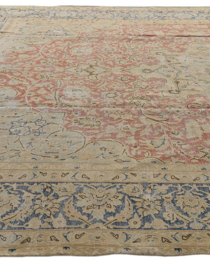 Detail image of 9' 7 x 12' 8  Hand Knotted Ultra Vintage Persian Wool Rug
