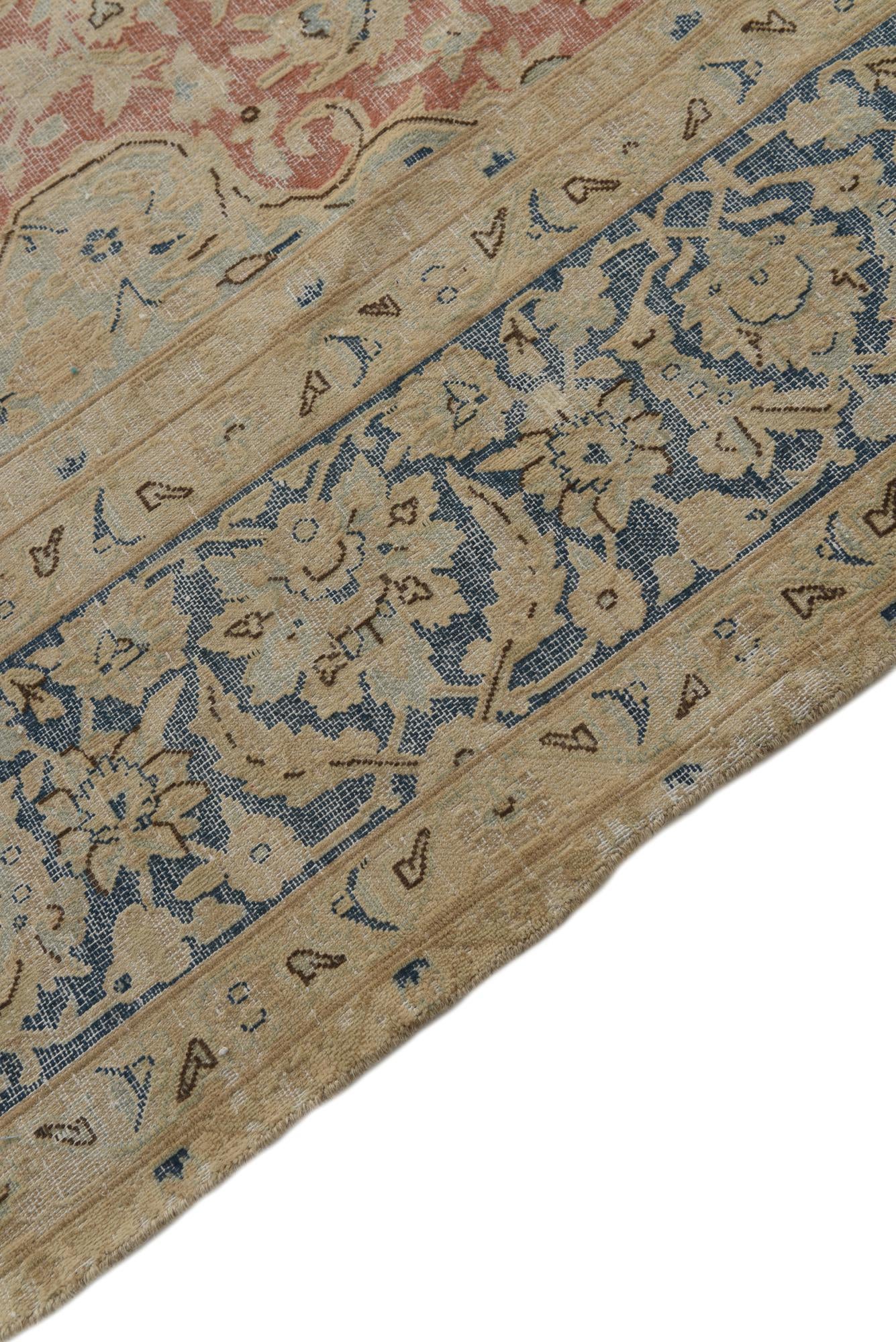 9' 7 x 12' 8 Hand Knotted Ultra Vintage Persian Wool Rug