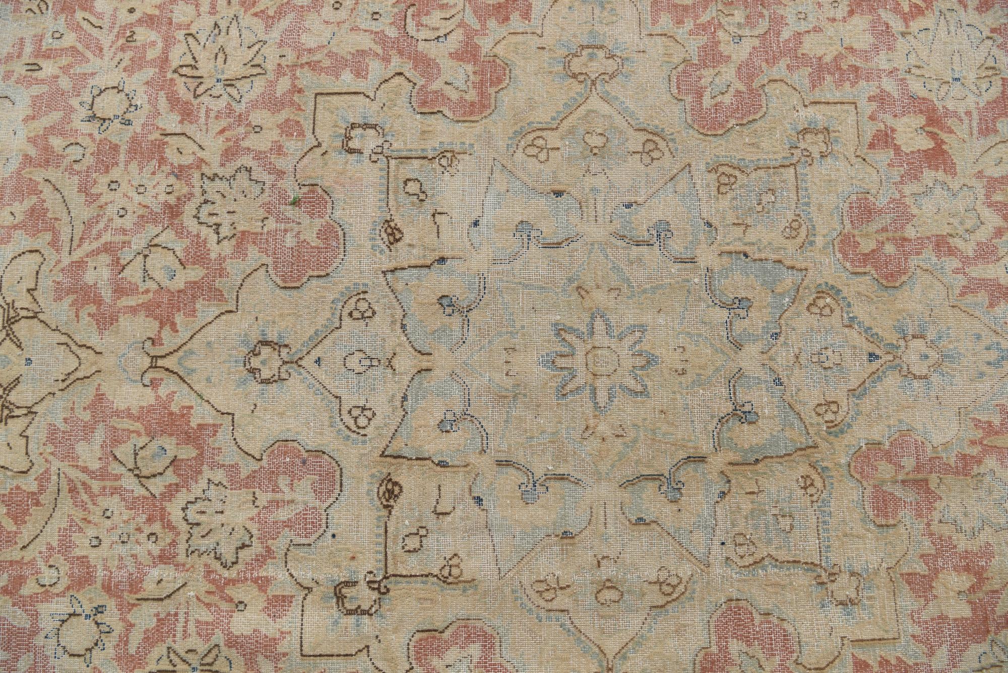 9' 7 x 12' 8 Hand Knotted Ultra Vintage Persian Wool Rug