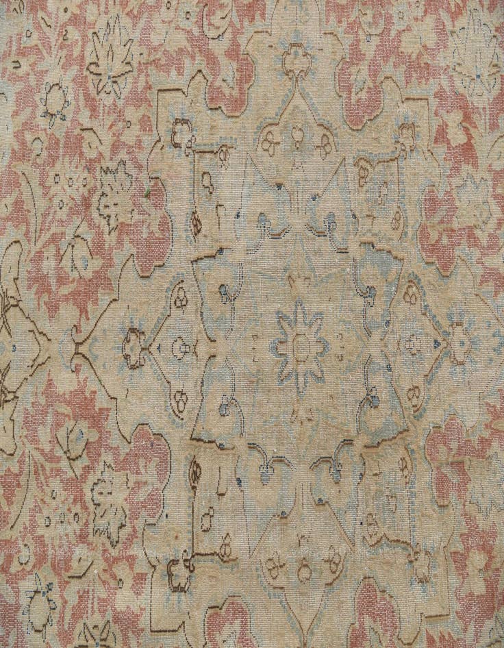 Detail image of 9' 7 x 12' 8  Hand Knotted Ultra Vintage Persian Wool Rug