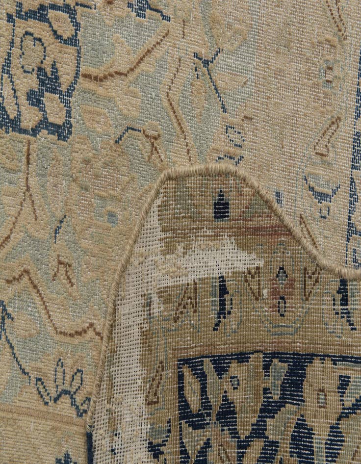 Detail image of 9' 7 x 12' 8  Hand Knotted Ultra Vintage Persian Wool Rug