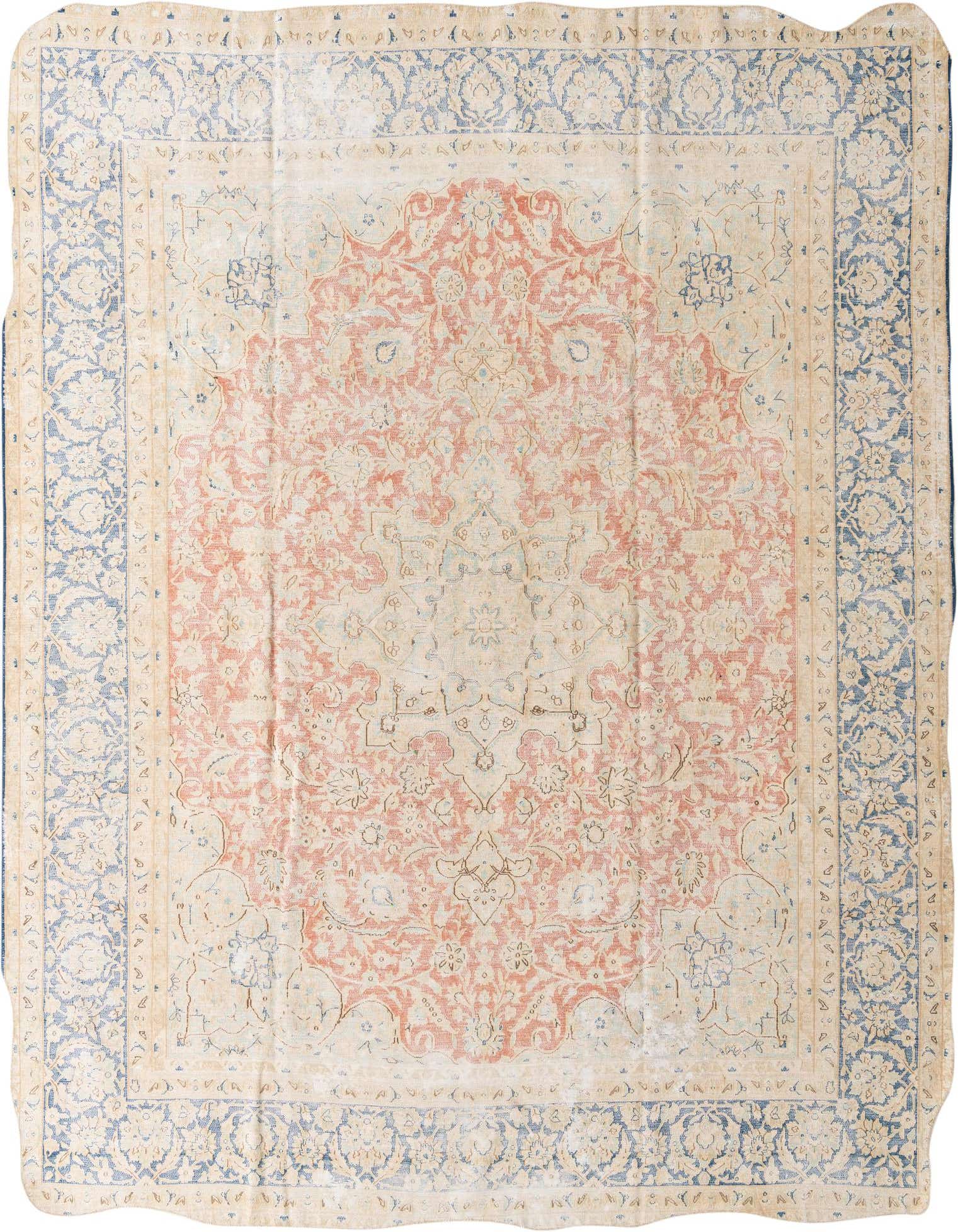 Primary image 9' 7 x 12' 8  Hand Knotted Ultra Vintage Persian Wool Rug