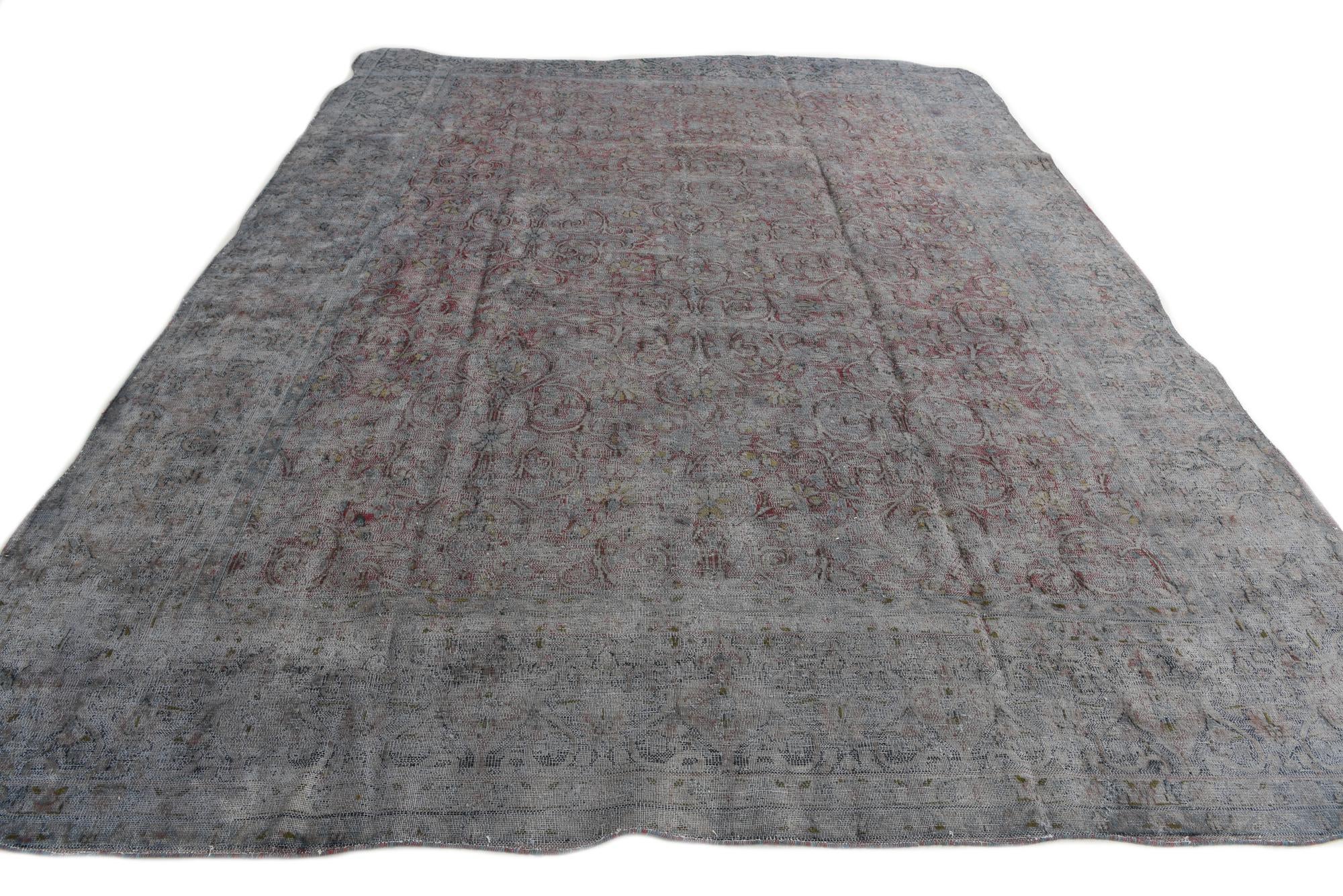 9' 6 x 12' 3 Hand Knotted Ultra Vintage Persian Wool Rug