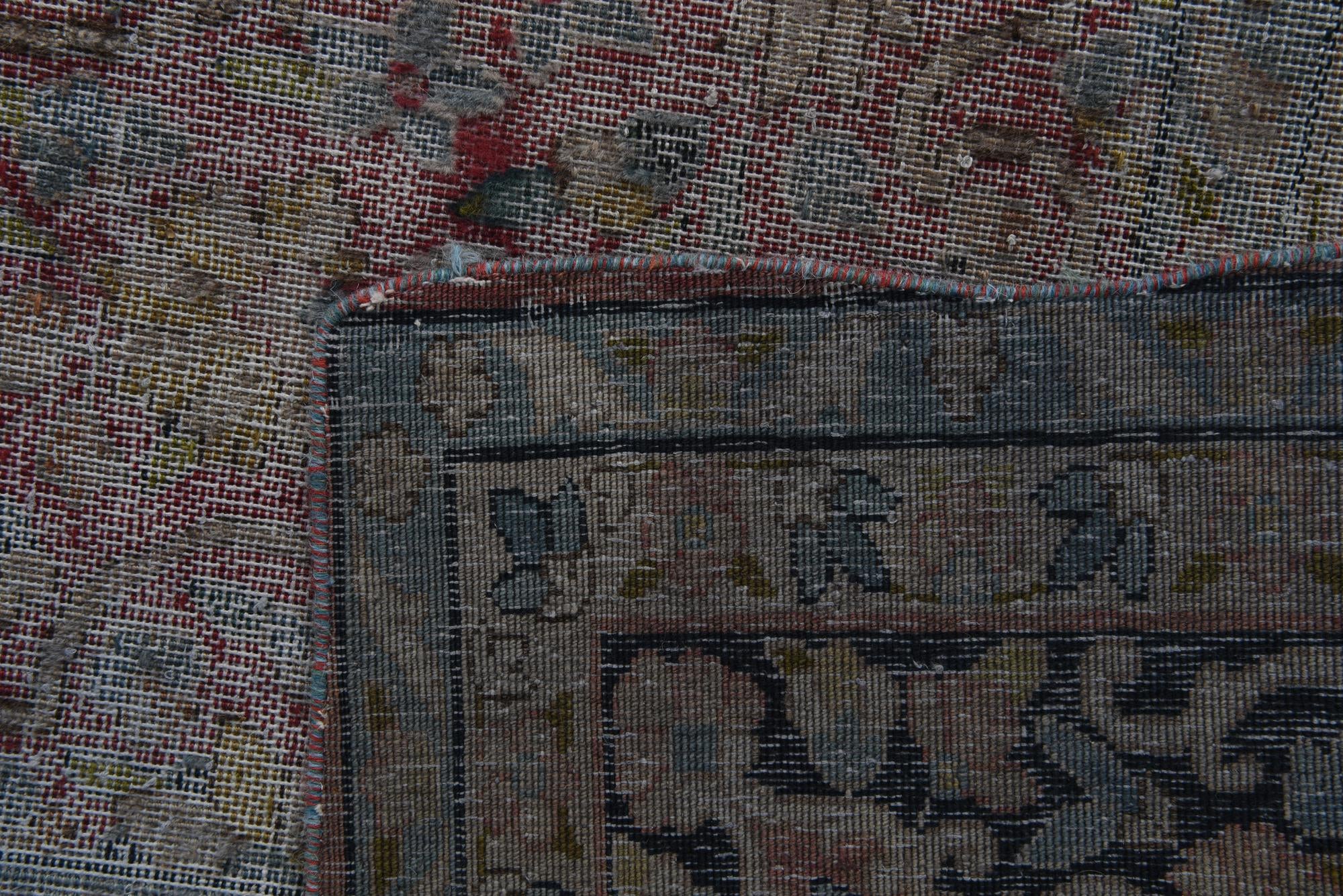 9' 6 x 12' 3 Hand Knotted Ultra Vintage Persian Wool Rug