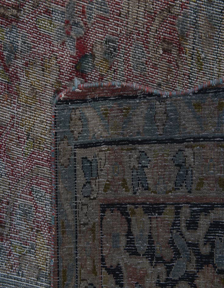 Detail image of 9' 6 x 12' 3  Hand Knotted Ultra Vintage Persian Wool Rug