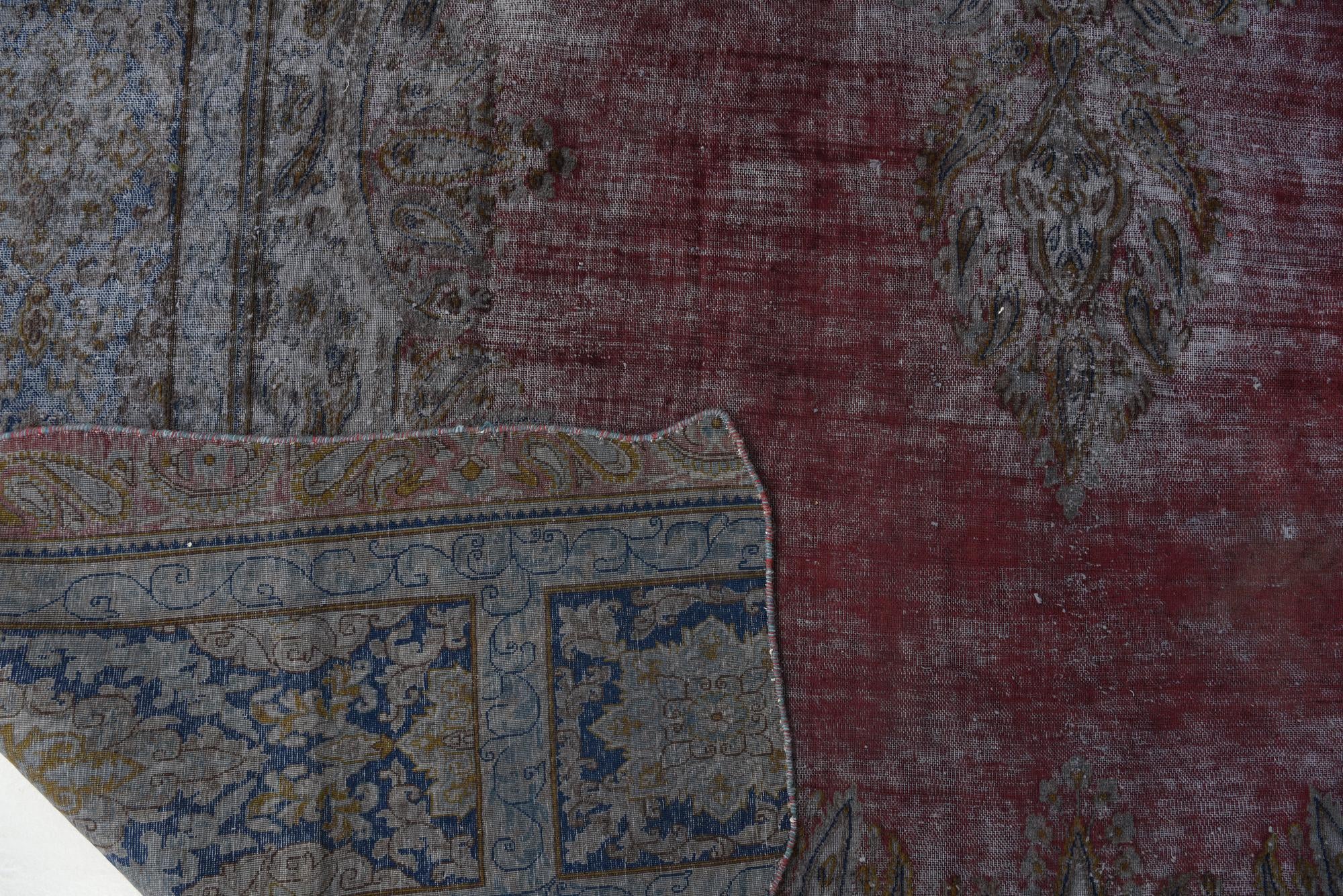 9' 3 x 11' 3 Hand Knotted Ultra Vintage Persian Wool Rug