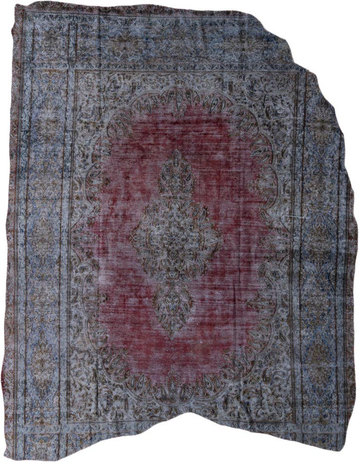 Detail image of 9' 3 x 11' 3 Hand Knotted Ultra Vintage Persian Wool Rug