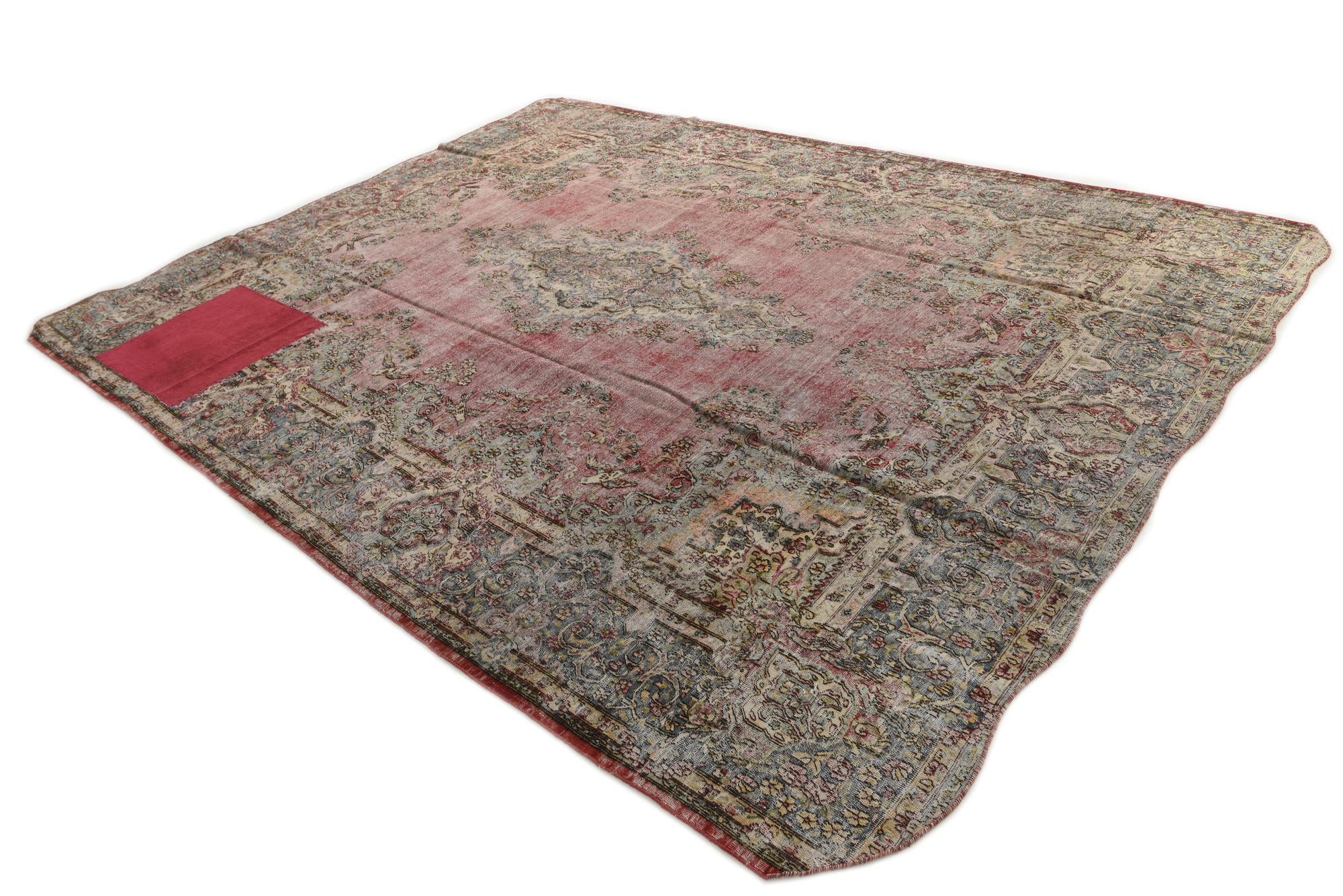 9' 9 x 12' 8 Hand Knotted Ultra Vintage Persian Wool Rug