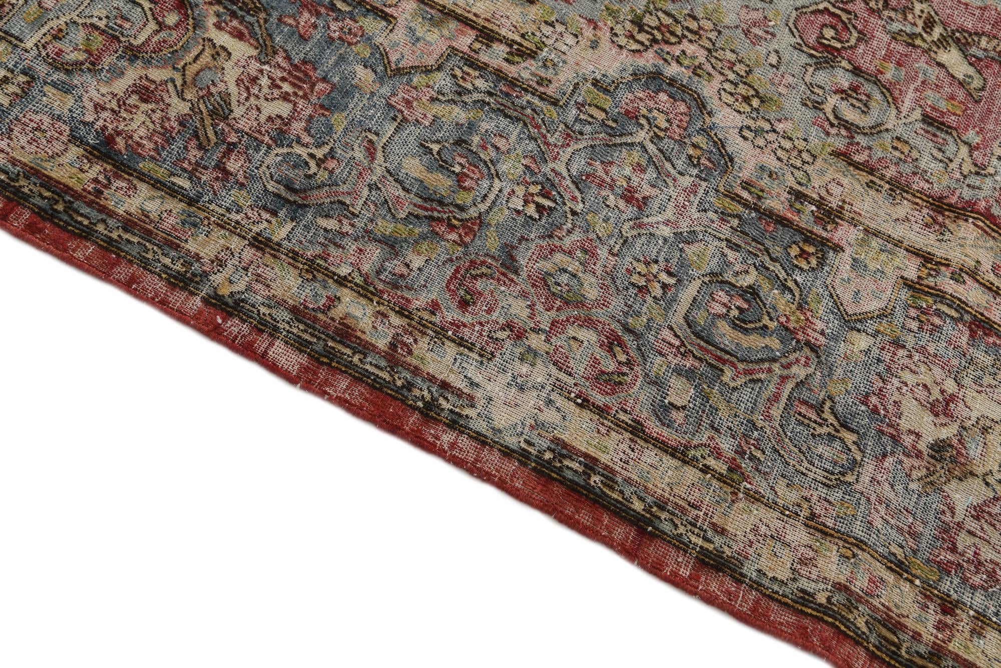 9' 9 x 12' 8 Hand Knotted Ultra Vintage Persian Wool Rug