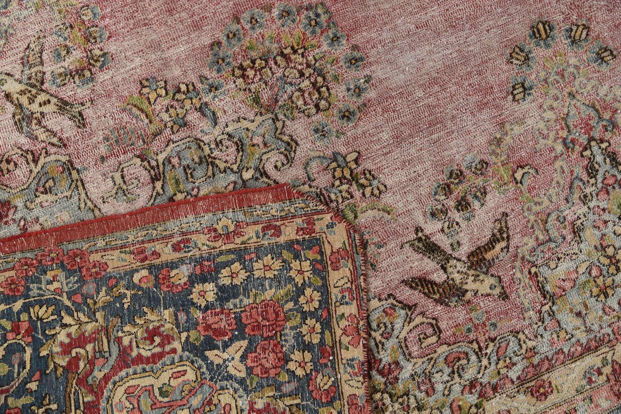 9' 9 x 12' 8 Hand Knotted Ultra Vintage Persian Wool Rug
