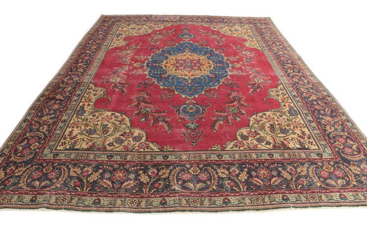 Detail image of 285cm x 370cm anudado a mano Ultra Vintage Alfombra Persa Lana