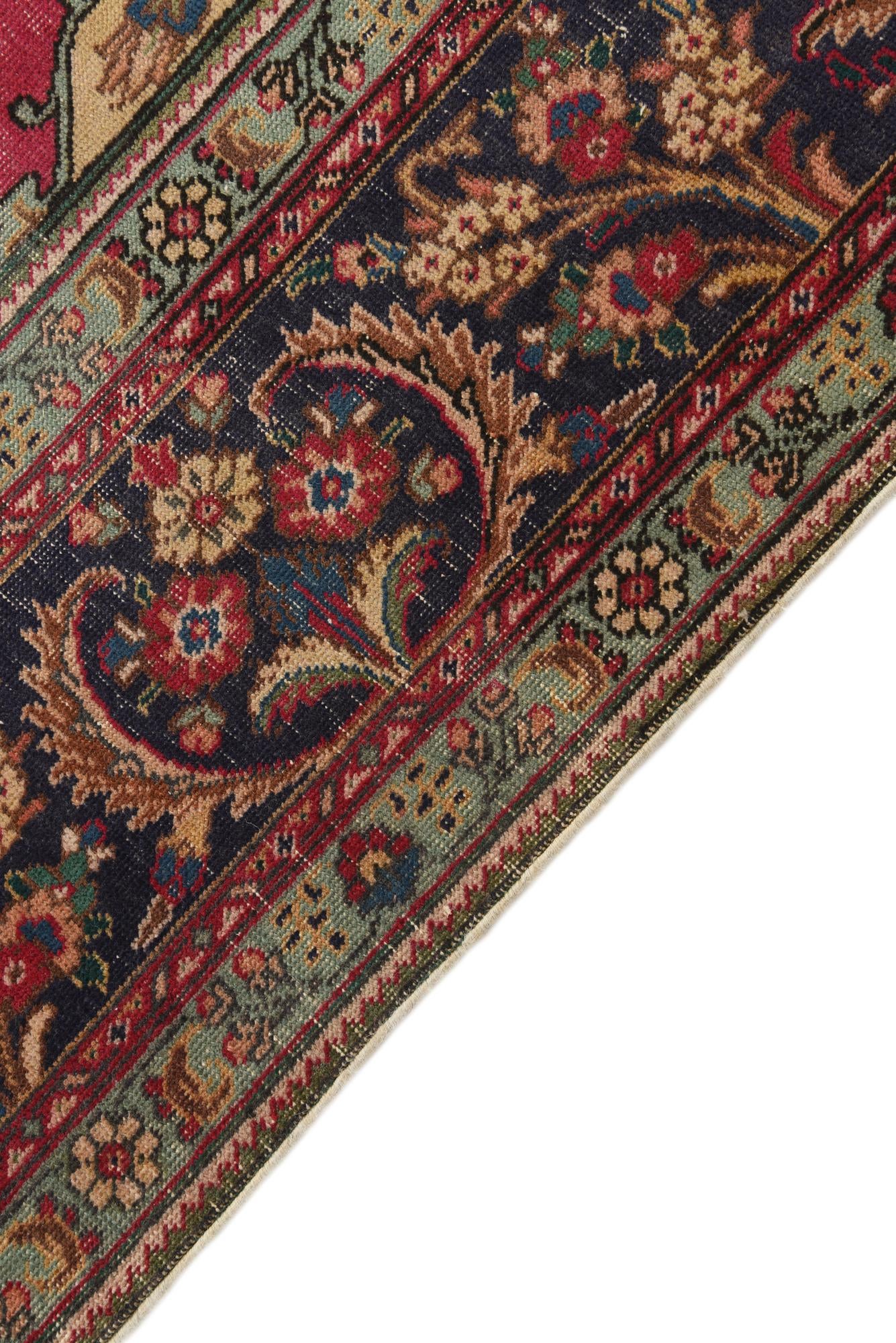 285cm x 370cm anudado a mano Ultra Vintage Alfombra Persa Lana