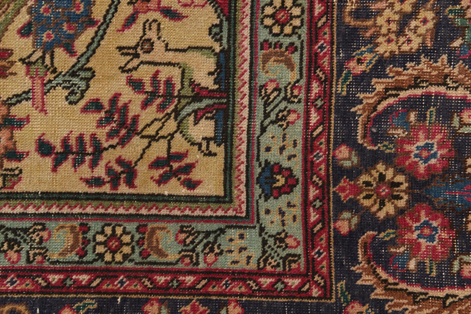 285cm x 370cm anudado a mano Ultra Vintage Alfombra Persa Lana