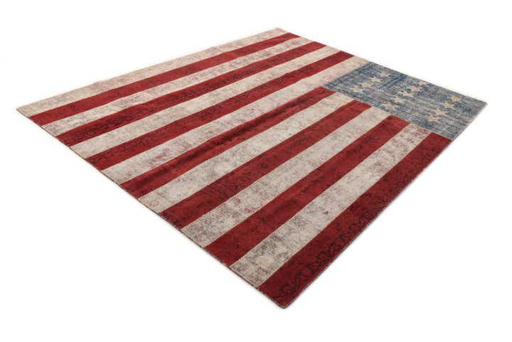 8' 1 x 10' Hand Knotted Ultra Vintage Persian Wool Rug