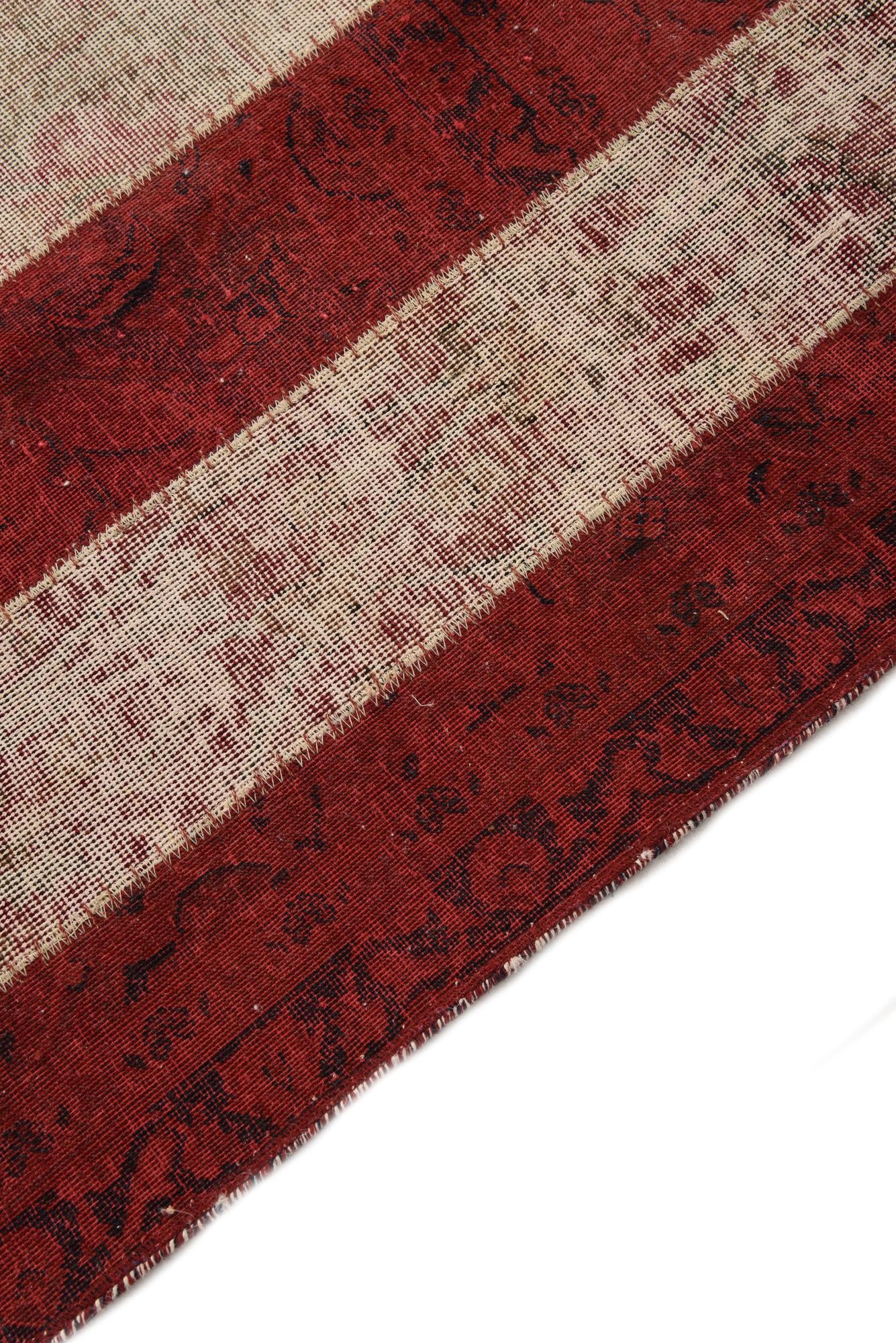 8' 1 x 10' Hand Knotted Ultra Vintage Persian Wool Rug