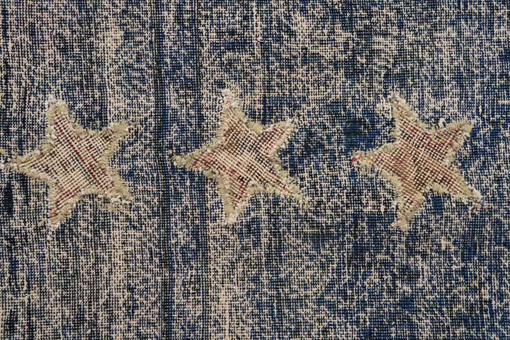 8' 1 x 10' Hand Knotted Ultra Vintage Persian Wool Rug