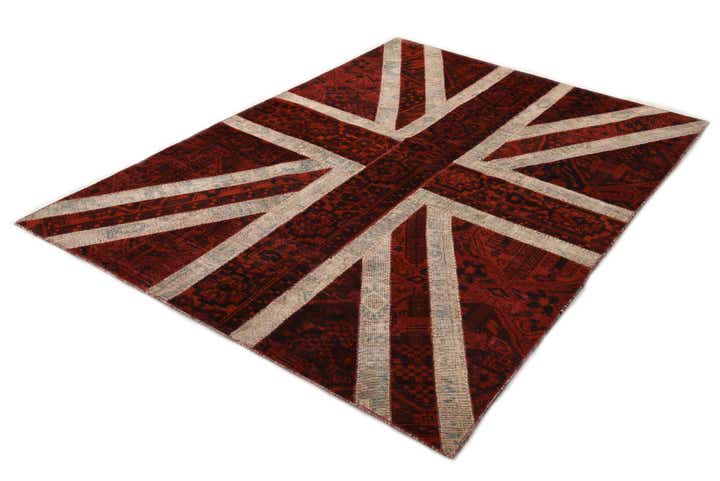 5' 6 x 8' 10 Hand Knotted Ultra Vintage Persian Wool Rug