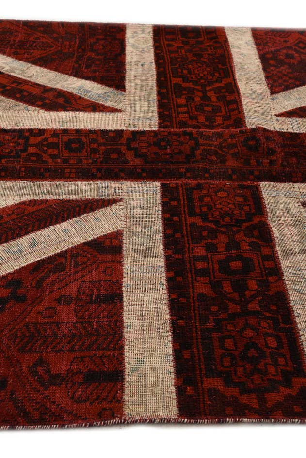 Detail image of 5' 6 x 8' 10 Hand Knotted Ultra Vintage Persian Wool Rug