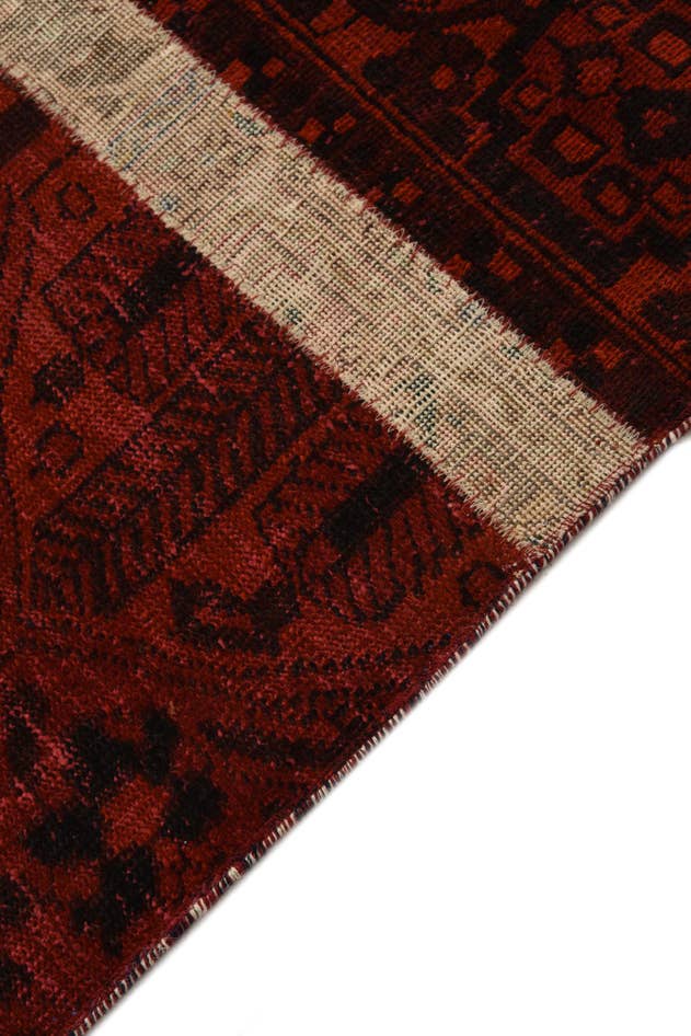 Detail image of 5' 6 x 8' 10 Hand Knotted Ultra Vintage Persian Wool Rug