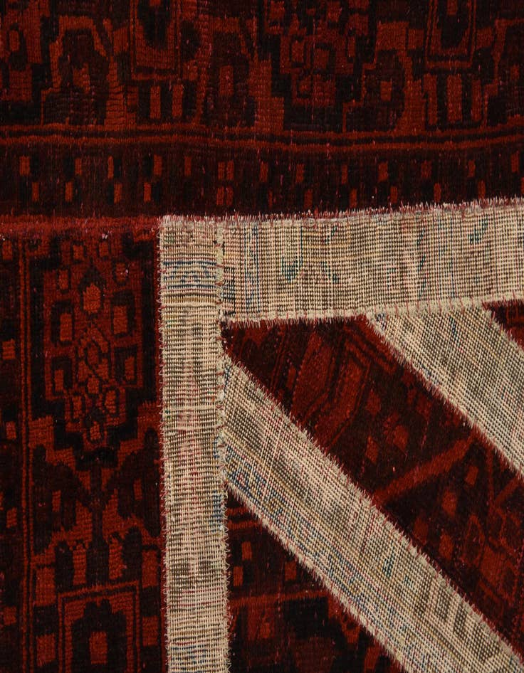Detail image of 5' 6 x 8' 10  Hand Knotted Ultra Vintage Persian Wool Rug