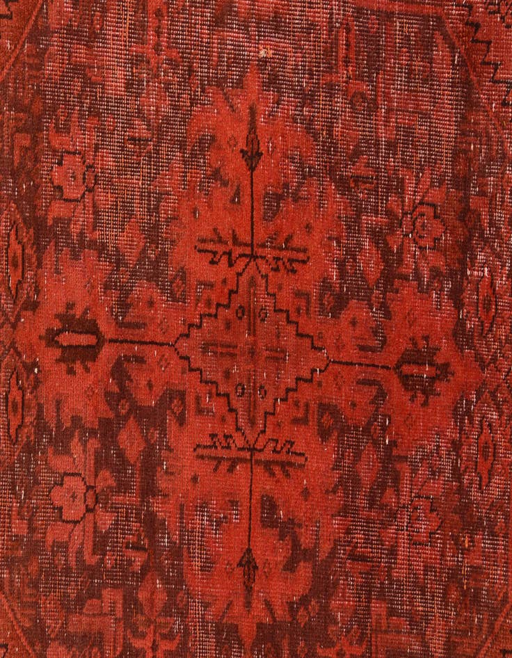 Detail image of 7' 5 x 9' 5  Hand Knotted Ultra Vintage Persian Wool Rug