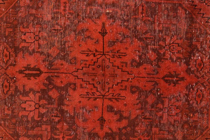 Detail image of 7' 5 x 9' 5 Hand Knotted Ultra Vintage Persian Wool Rug