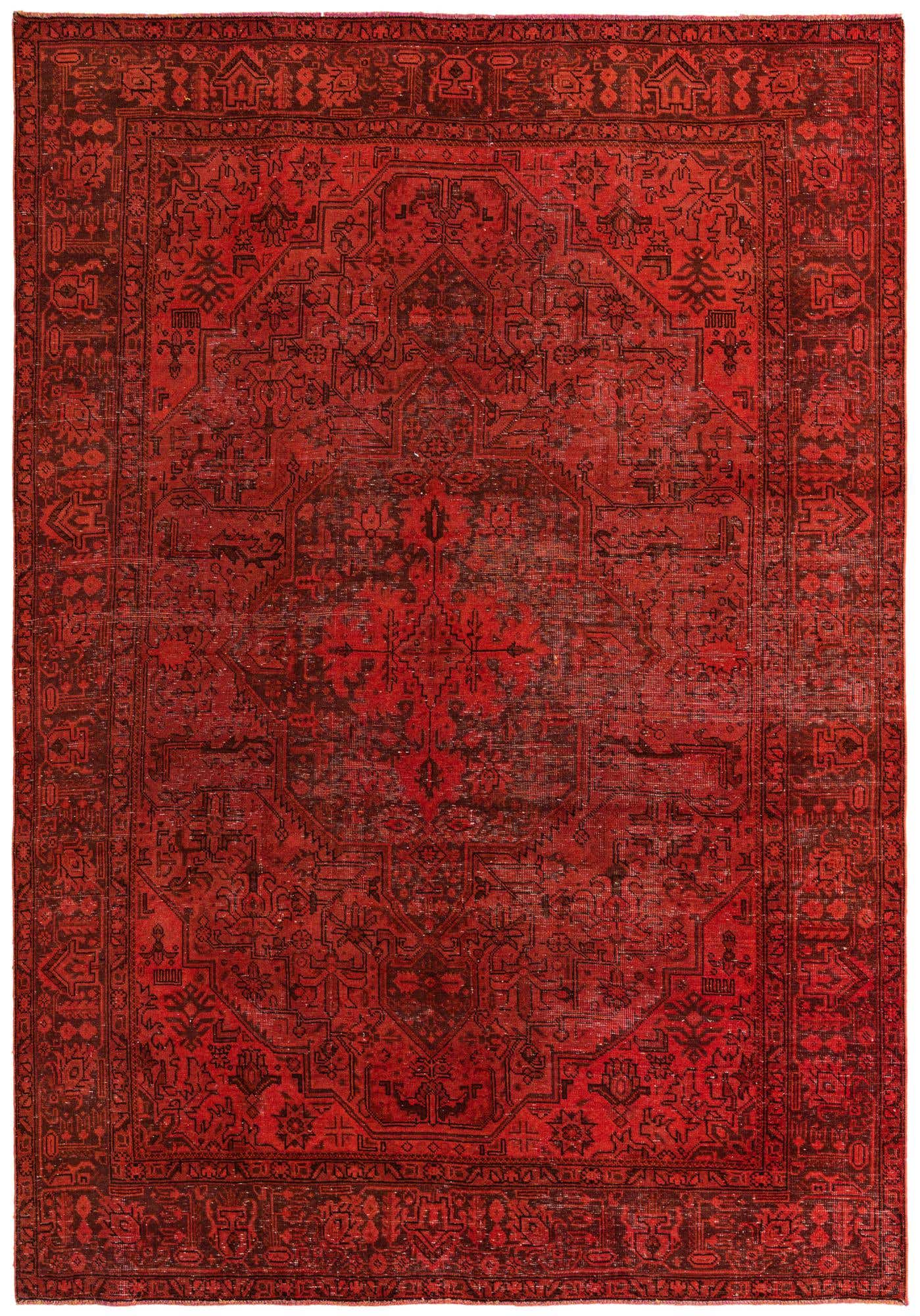 7' 5 x 9' 5 Hand Knotted Ultra Vintage Persian Wool Rug